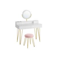 Tualetinis staliukas, VASAGLE RVT619W01, 100x40 cm, Baltas