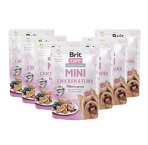 Konservuotas ėdalas šunims Brit Care Mini Chicken&Tuna fillets in gravy, 85 g, 24 vnt.