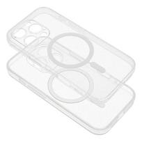 CLEAR MAG COVER case with camera protection compatible with MagSafe for IPHONE 15 PRO, transparent glitter