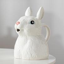 Ceramic Vase Cute Rabbit Watering Pot Hydroponic Flower Planter Living Room Desktop Vases for Flowers Ceramics Home Decoration balta