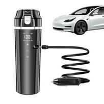 500ml Automobilinis šildymo puodelis 12/24V Vandens virimo virdulys Nešiojamas elektrinis termopuodelis Kavai, Karštam vandeniui, Automobiliniai elektros prietaisai United States
