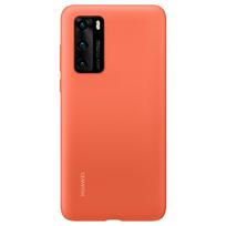 Originalus dėklas skirtas Huawei P40 – Silicone Protective Case (51993725) oranžinės spalvos