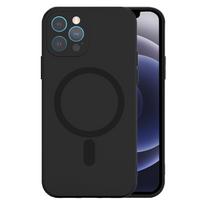 Tel Protect MagSilicone dėklas skirtas Apple iPhone 15 Pro juodos spalvos