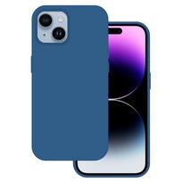Tel Protect silikoninis Premium dėklas telefonui Apple iPhone 15 Plus mėlynos spalvos