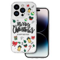 Tel Protect Christmas dėklas skirtas Apple iPhone 13 Pro Design 3 Clear