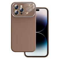 Soft Silicone Lens dėklas skirtas Apple iPhone 13 Pro Max rudos spalvos