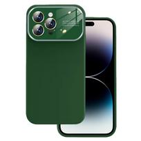 Soft Silicone Lens dėklas skirtas Apple iPhone 15 Plus žalios spalvos