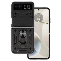 Slide Camera Armor dėklas skirtas Motorola Razr 40 5G juodos spalvos