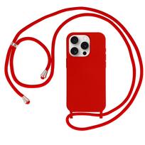 Strap silikoninis dėklas skirtas Apple iPhone 15 Pro Max design 1 raudonos spalvos