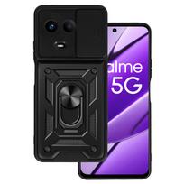 Slide Camera Armor dėklas skirtas Realme 11 5G juodos spalvos