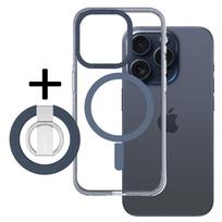 Amazing Thing Titan Pro Mag Ring Grip dėklas telefonui 10FT IP156.1PTRBU Apple iPhone 15 Pro mėlynos spalvos