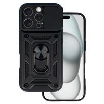 Slide Camera Armor dėklas skirtas Apple iPhone 16 Pro Max juodos spalvos