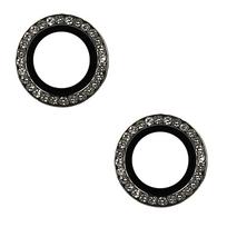 Apsauginis stiklas HARD DIAMOND skirtas kamerai (lešiui) Apple iPhone 16/16 Plus black (2 vnt)