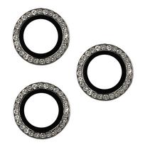 Apsauginis stiklas HARD DIAMOND skirtas kamerai (lešiui) Apple iPhone 16 Pro/16 Pro Max grey (3 vnt)