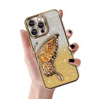 Tel Protect Butterfly Water dėklas skirtas Apple iPhone 13 Pro Max aukso spalvos