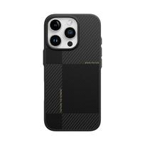 Rock Ultra Thin Aramid Fiber Kevlar 600D dėklas skirtas Apple iPhone 16 Pro juodos spalvos