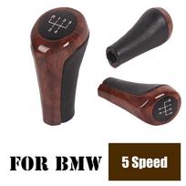 Skirta BMW E30 E36 E46 E39 E34 Z3 E53 pavarų perjungimo rankenėlė 5/6 greičių salono dalis Aukštos kokybės medienos grūdėta oda