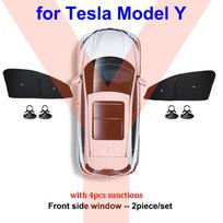 „Tesla Model 3 2024 Highland“ šoninio lango saulės uždangalas, prisiurbiamas priekinis galinis priekinis stiklas, saulės skydelis, privatumo suteikiantis „Model Y 2023“ saulės skydelis