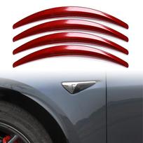4 vnt. / rinkinys automobilio ratų antakių arkos apdailos šoninio sparno išlyginamoji juostelė, skirta Tesla modelio 3 2017 2018 2019 2020 2021 išorės dalims juoda