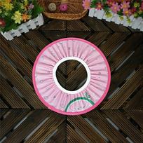 Baby Shower Cap Adjustable Elastic Shampoo Cap for Kids Bathing Shower Cap Ear Protection Safe Children Wash Hair Shield Hat rožinė