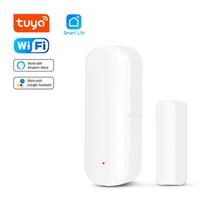 Tuya WiFi Zigbee durų langų jutiklis Išmaniųjų namų saugumo apsaugos signalizacijos sistemos durų atidarymo / uždarymo detektoriai, skirti Alexa Google