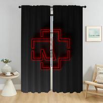 Rock-rammsteines Anti-mosquito Curtains for Camera Curtains Child Room Tulle for Bedroom Window Curtain Halloween Decoration W50xH70cmx2pcs-CL