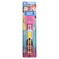 Oral-B, vaikiškas, baterijomis maitinamas dantų šepetėlis, minkštas, 3+ metų amžiaus, Disney princesė, 1 dantų šepetėlis