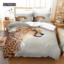 Juodosios panteros antklodės užvalkalų komplektas, karališko dydžio, juodas leopardo patalynės komplektas vaikams, berniukams, safario, gepardo, gyvūnų tematikos, 2/3 vnt. antklodės užvalkalų EU single(135x200cm)