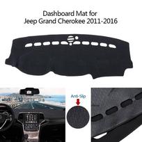 Automobilio prietaisų skydelio dangtis, skirtas Jeep Grand Cherokee 2009-2016 vairavimui kairėje neslystančio kilimo prietaisų skydelio kilimėlio apsauginis dangtelis juoda