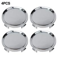 4 vnt 75 mm ratlankio stebulės dangtelis universalus automobilio rato stebulės centrinis dangtelis ABS plastikinis priekis / galinis chromas kulnas centrinio stebulės dangtelio ženklelio emblema CHINA
