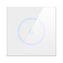 Tuya WiFi Smart Switch 1/2/3 Gang Touch Light Switch sieninis stiklo skydelis, skirtas Alexa Google Home Smart Life APP EU kištukas white