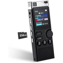Profesionalus 264GB skaitmeninis diktofonas – 18000 valandų įrašymo įrenginys su atkūrimu, MP3 grotuvas, slaptažodžio apsauga, kintama sparta