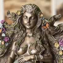 Nauja su drugelio motina žeme Gaia statula, derva, amatai, papuošalai, namų dekoracijos