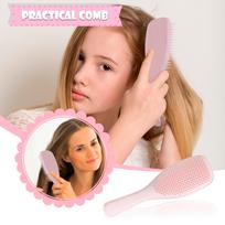 Hair Brush Detangling Brush Scalp Massage Hair Comb Women Detangle Hairbrush for Styling Curly Hairdressing Salon Care Tool rožinė