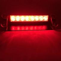 8LED Automobilio LED Stroboskopas Policijos Šviesos Raudonos/Mėlynos/Geltonos/Baltos Signalinės Lempos Blyksinti Avarinė Blyksinti Priekinio Stiklo Įspėjamoji Lemputė 12V