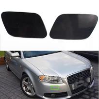 1 pora automobilio priekinių žibintų ploviklio purškimo purkštuko purkštuko dangtelio, suderinama su A4 B7 2005-2008 8E0955276E 8E0955275E Kairė ir Dešinė pusė juoda