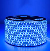 LED juosta 220v melyna spalva 5w ip68