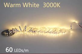 Led juosta 2835led 24v 3000k 5w 60ledu ip20