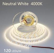 Led juosta 2835led 12v 4000k 10w 120ledu ip20