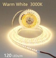 Led juosta 2835led 12v 3000k 10w 120ledu ip20