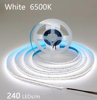 Led juosta 24v 2835led. Šalta balta spalva 6000k 20w 240ledu ip20