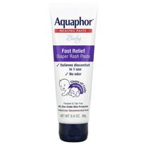 Aquaphor, Kūdikių, Gydomasis tepalas, Greitas palengvėjimas, Sauskelnių bėrimo tepalas, 3,5 uncijos (99 g)