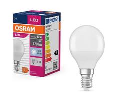 LED elektros lemputė P40 E14/4,9W/230V 4000K - Osram