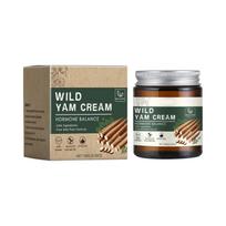 Ekologiškas „Wild Yam“ kremas, ekologiškas „Wild Yam“ kremas, praturtintas „Wild Yam“ kremas, skirtas hormonų balansui, menopauzės palengvinimui ir menstruacijų diskomfortui palaikyti.