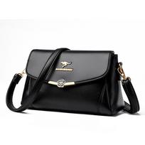Women's PU Leather Crossbody Bag  Monochromatic Shoulder Bags  Top Handle Handbag for Ladies  Female