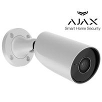 5 Megapikselių raiškos AJAX lauko/vidaus IP cilindrinė kamera BulletCam, F2.8 objektyvas, balta, MicroSD, AI analitika, IR iki 35 metrų