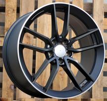 Ratlankis RACINGLINE B5461 R19x9 5x112 ET 49 CB 66.6 (Black Half Matt Polished Lip) (770 kg)