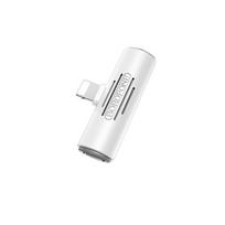 Borofone Adapteris BV7 Audio – Lightning į Lightning + jack 3,5mm – baltos spalvos
