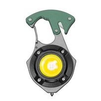 Mini LED žibintuvėlis-raktų pakabukas W5143 Type C su 2 atsuktuvų antgaliais, žalias