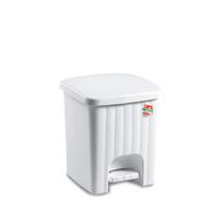 Šiukšliadėžė su pedalu  4,5 l 20,5x20,5x23,5 cm balta Pedalina 38505 Stefanplast
